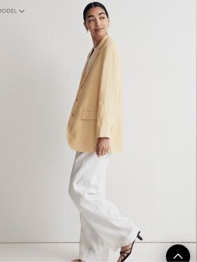 Madewell The Oversized Blazer in 100% Linen